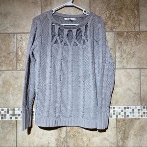 LC Lauren Conrad Cable Knit Sweater XL